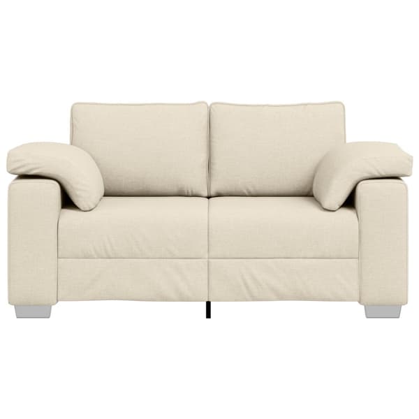 2-sits soffa Beige 160 cm Linnenblandad tyg