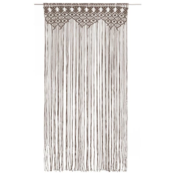 Gardin makramé taupe 140x240 cm bomull