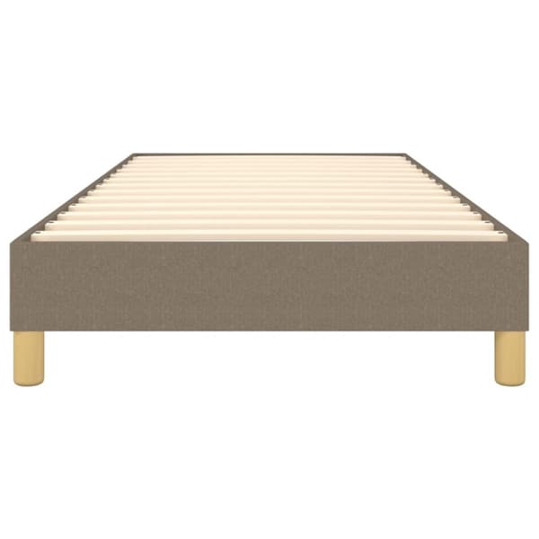 Boxspring-sängram taupe 100x200 cm tyg
