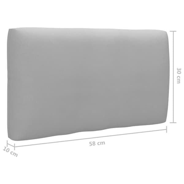 Pallsoffa 2-sits med dynor vit impregnerad furu
