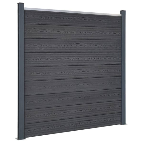 Staketpanel grå 872x186 cm WPC