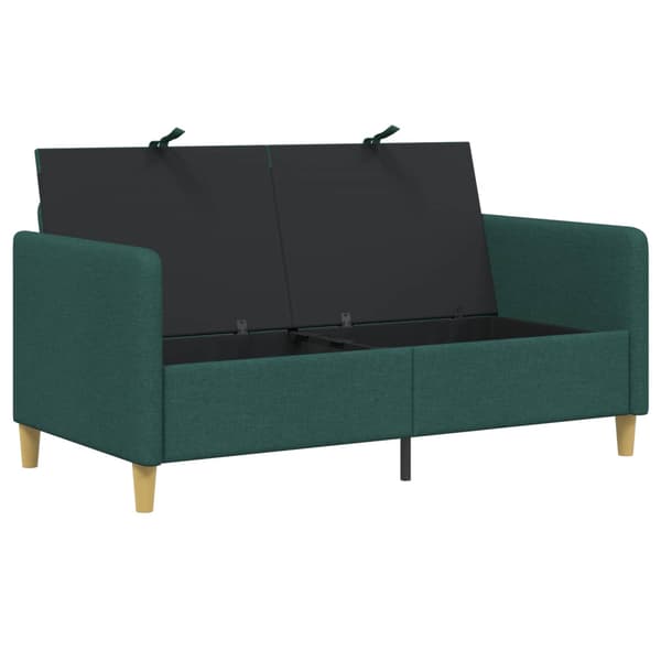 Soffa med förvaring Mörkgrön 152 x 78 x 87 cm Polyester