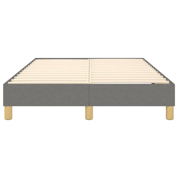 Boxspring-sängram mörkgrå 120x200 cm tyg
