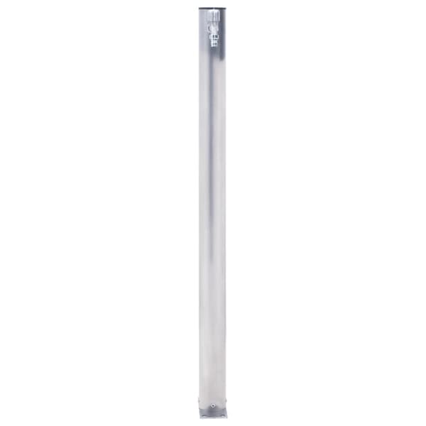 Vattenpost 80 cm rostfritt stål rund