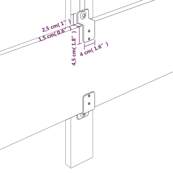 Sänggavel ljusgrå 200x5x118/128 cm sammet