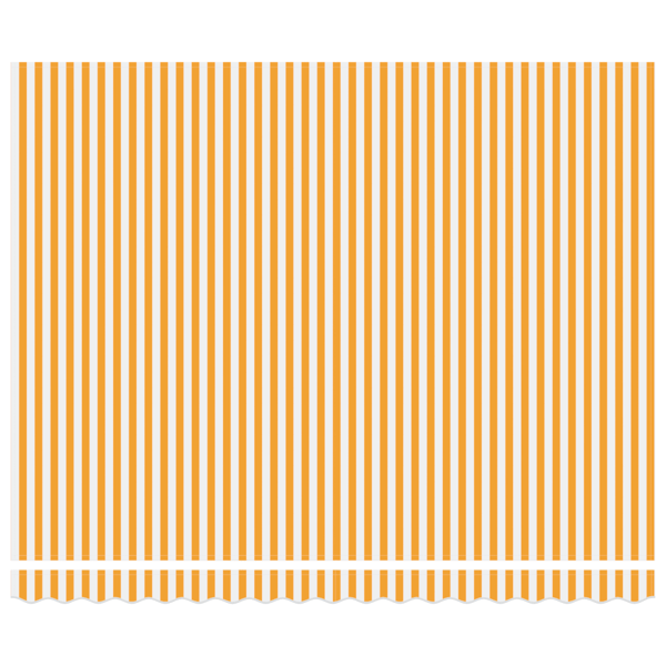 Markisram Gul och Vit 400 × 300 cm Polyester med PU-beläggning