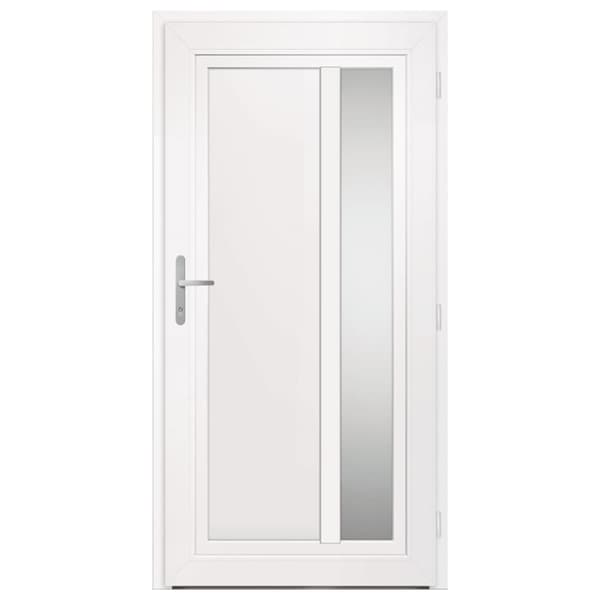 Ytterdörr antracit 98x200 cm PVC