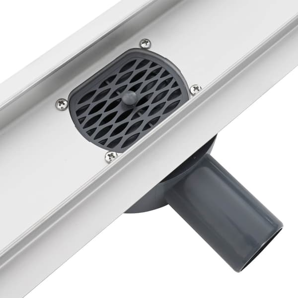 Duschavlopp 2-i-1 med 360° Siphon Silver 90 cm