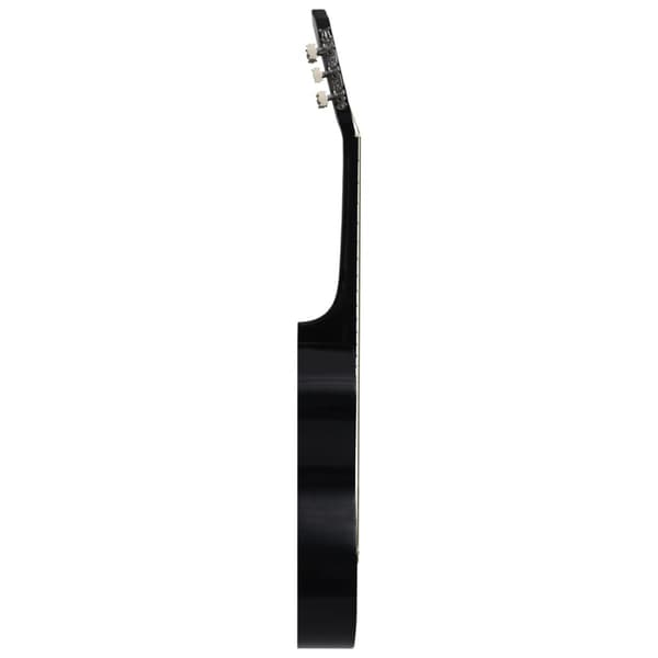 Westerngitarr med cutaway 6 strängar svart 38"