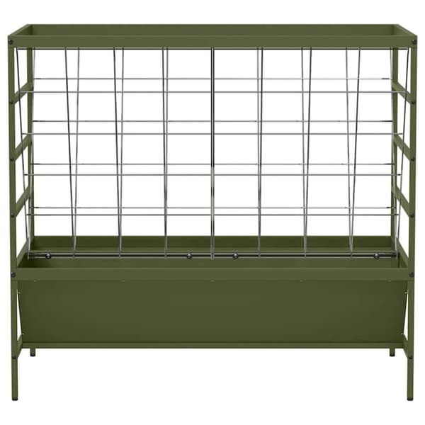 Lantbruks Foderautomat Olivgrön 100 x 60 x 90 cm
