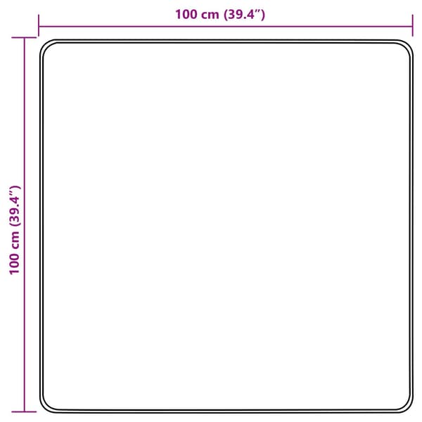 Mattlöpare MARSA Kräm 100 x 100 cm Polyester och PVC
