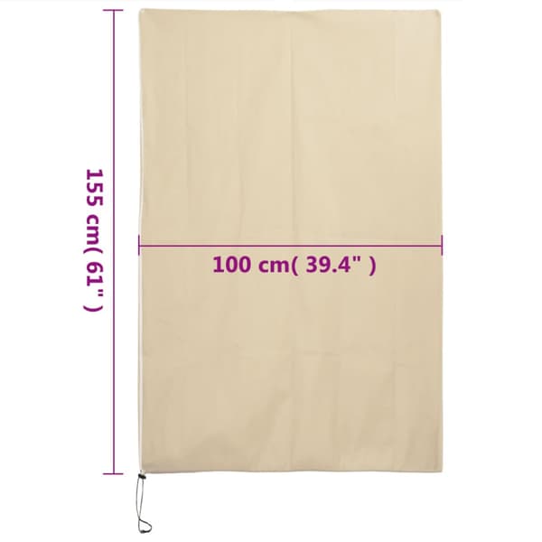 Fiberdukar med blixtlås 2 st 70 g/m² 1x1,55 m