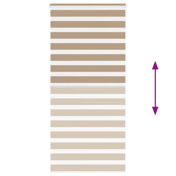 Rullgardin zebra 100x230 cm tyg bredd 95,9 cm polyester