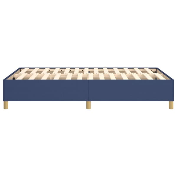 Boxspring-sängram blå 120x200cm tyg