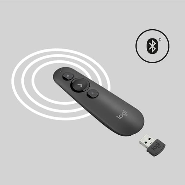 Logitech R500 trådlösa presentatörer Bluetooth/RF grafit