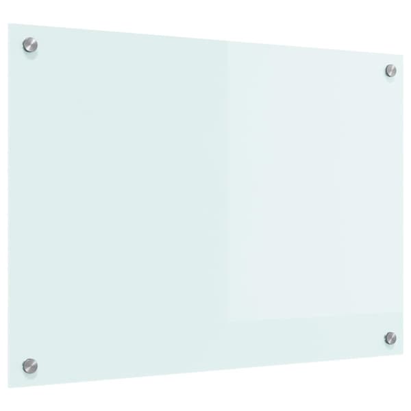 Köksskydd Vit 70 x 50 cm härdat glas