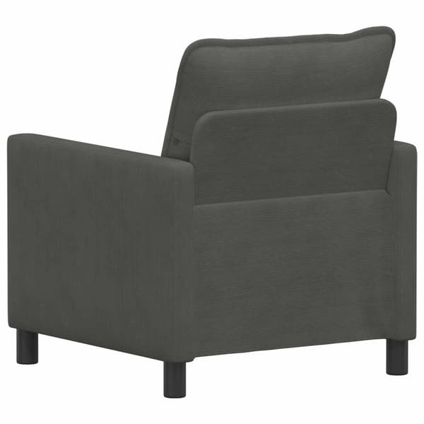 Soffa Mörkgrå 76 x 81 x 87,5 cm Tyg