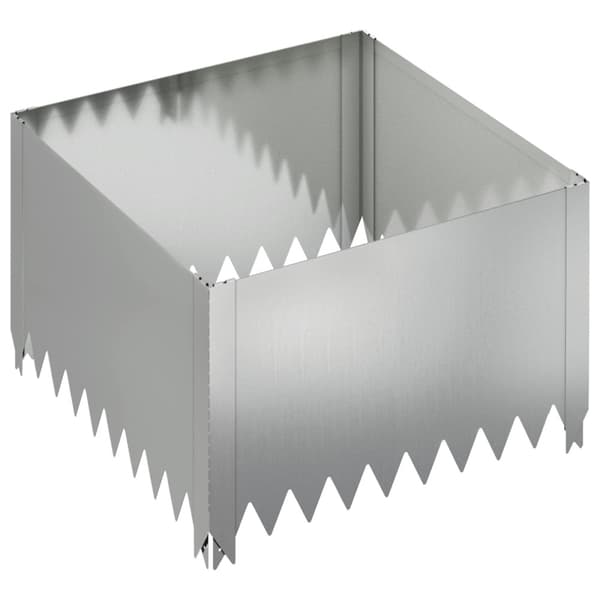 Kant för gräsmatta 60 x 60 x 35 cm Stål Silver