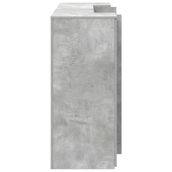 Receptionsdisk betonggrå 180x50x103,5 cm konstruerat trä