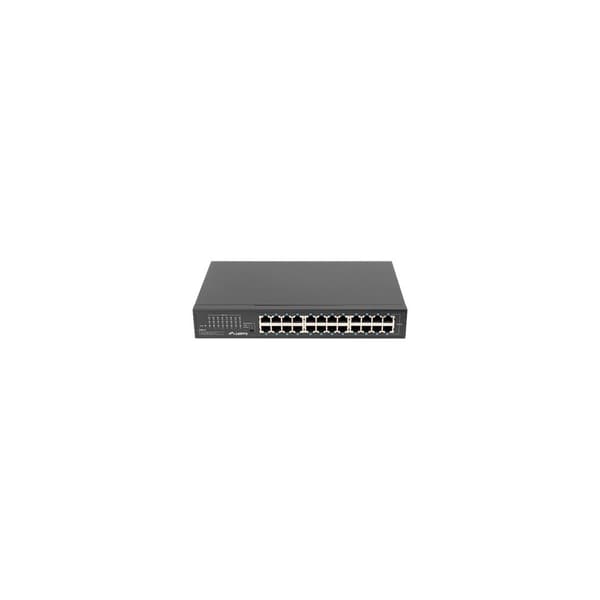 Lanberg RSGE-24 - switch - 24 portar - ohanterad - rackmonterbar