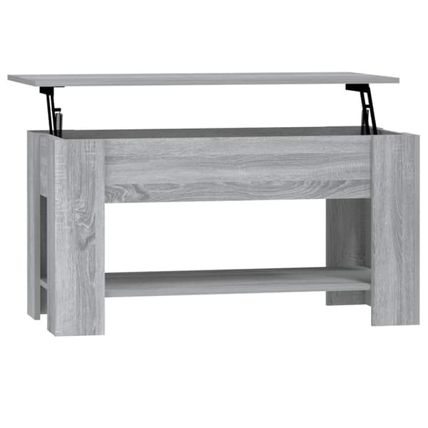 Soffbord grå sonoma 101x49x52 cm konstruerat trä