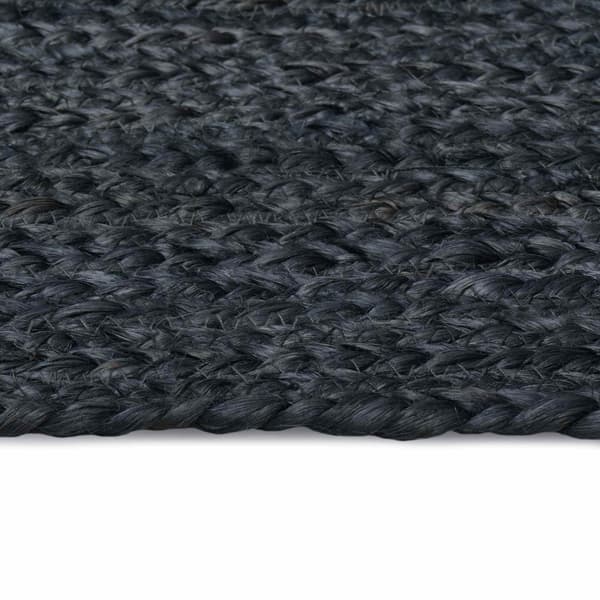 Områdesmattor Rektangulär Mörkgrå 120 x 120 cm Jute