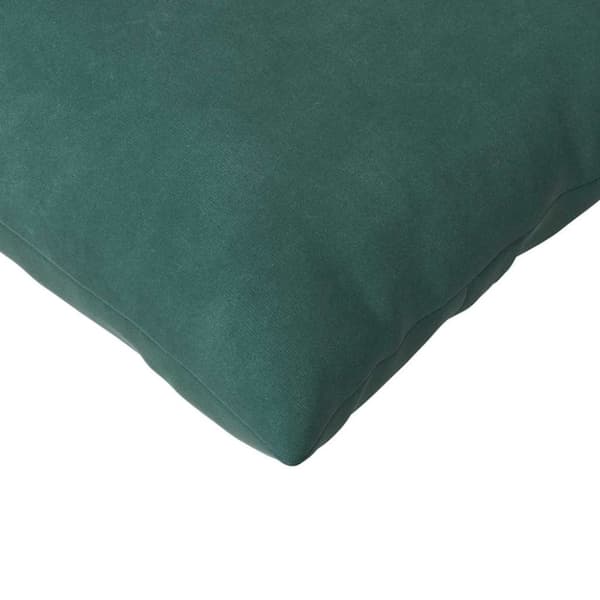 Sofakuddar 2 pcs Mörkgrön 145 x 40 cm Kordread tyg
