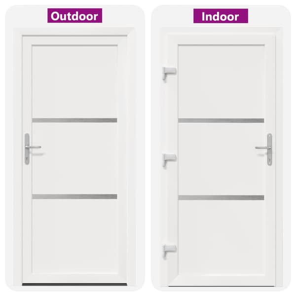 Framdörr Vit 88 x 200 cm PVC