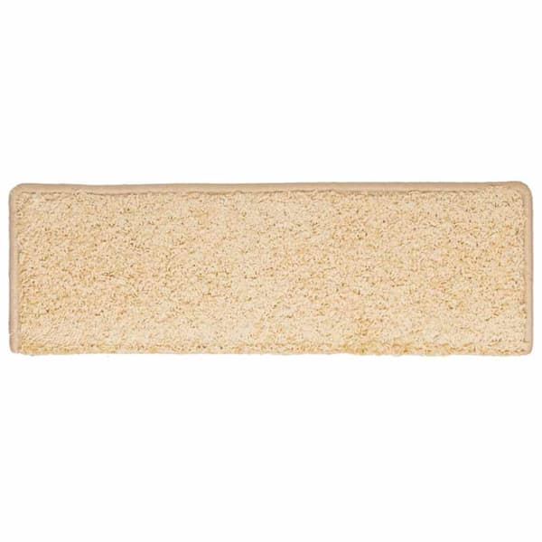 Trappmattor 30 st 65x21x4 cm krämfärgade rektangulära kanter