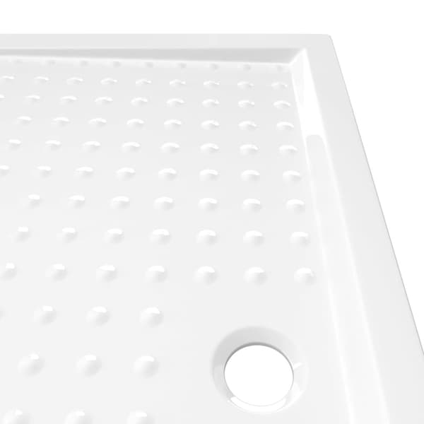 Duschkar med prickar vit 80x120x4 cm ABS