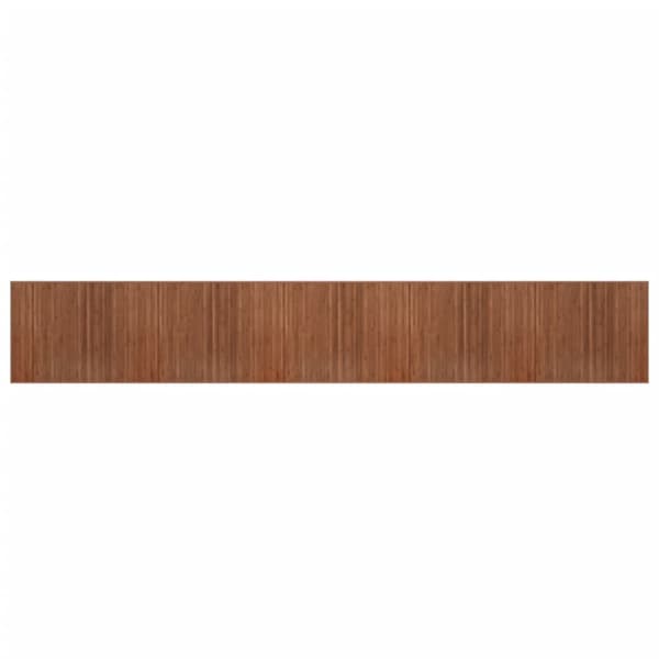 Matta rektangulär brun 80x1000 cm bambu