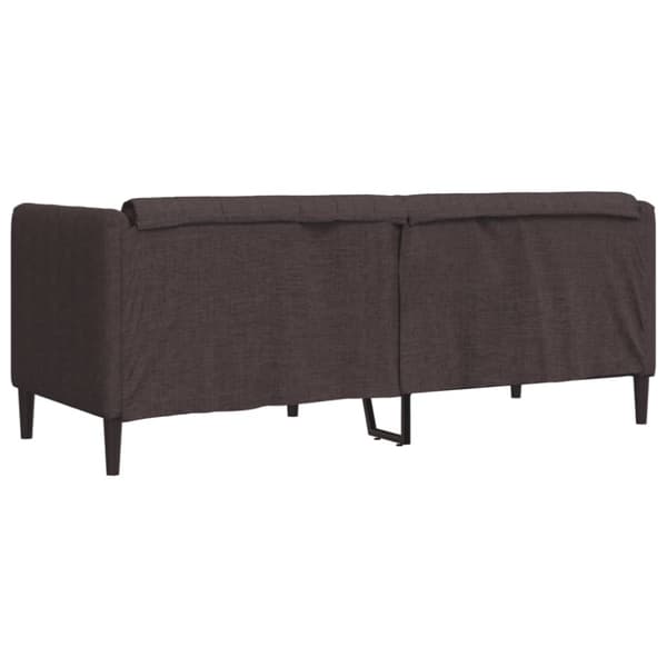 Soffa 2-sits mörkbrun tyg