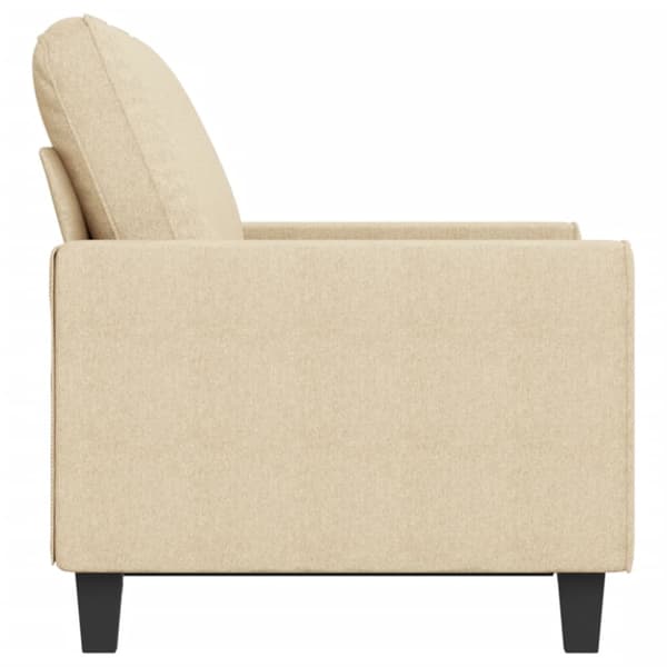 2-sitssoffa gräddvit 120 cm tyg