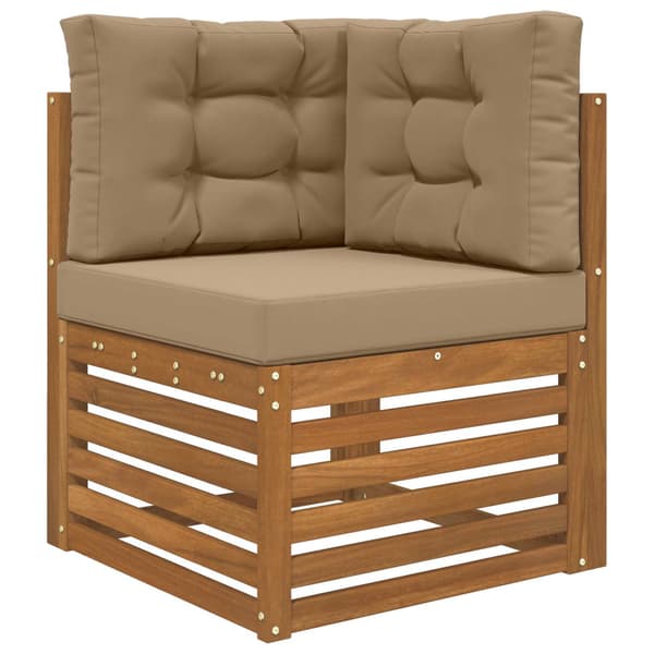 Utomhus Soffa Kudde 3 pcs Taupe Polyester