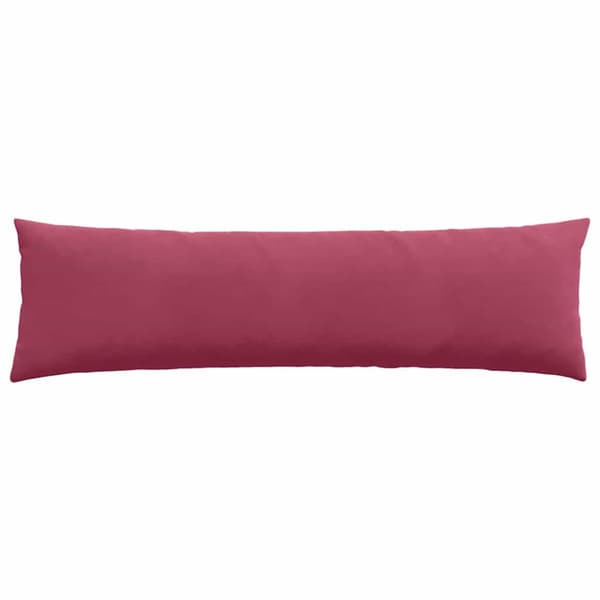 Sofakuddar 2 pcs Vinröd 145 x 40 cm Kordread tyg