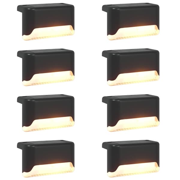 Utomhus solcellslampor med markspik 8 pcs Varmvit 4,5 cm