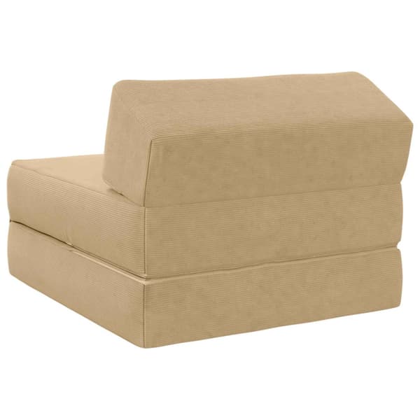 Fällbar Soffbed Grön grå 60 x 70 x 41 cm Tyg