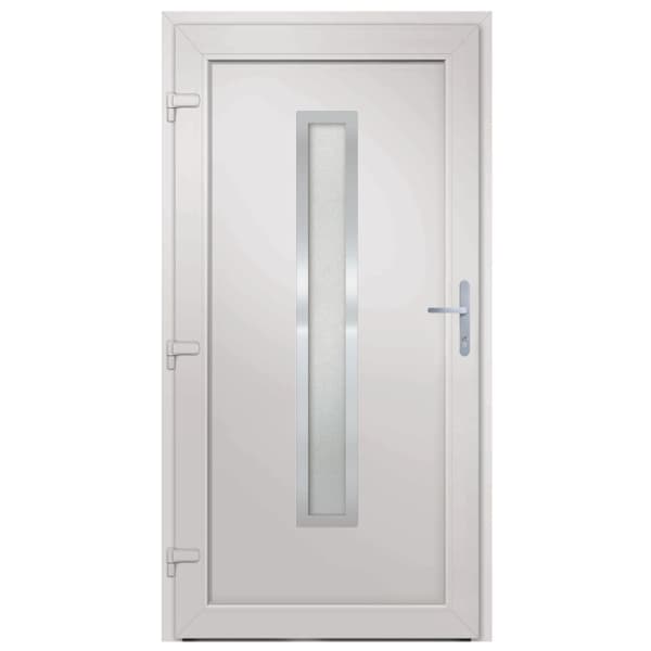 Ytterdörr vit 88x200 cm PVC