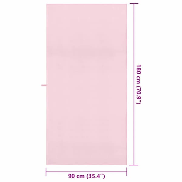 Sporthanddukar 2 pcs Rosa 180 x 90 cm Polyester och polyamid