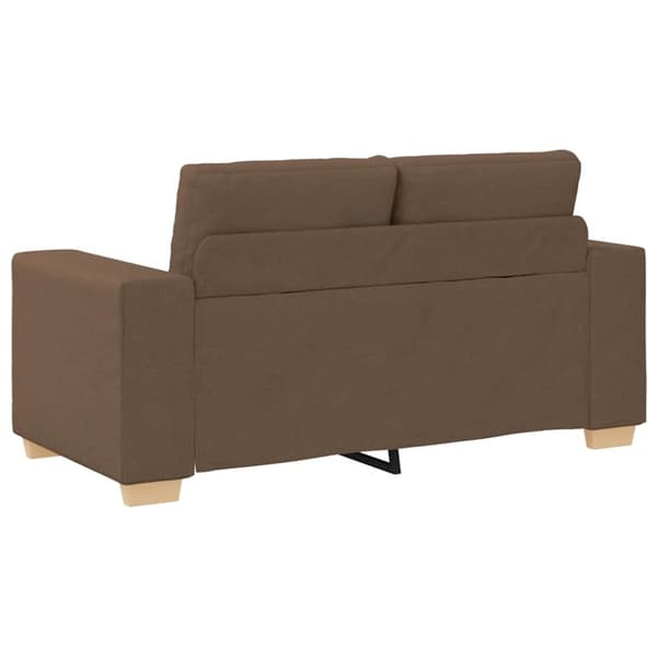 Tvåsitssoffa brun 160x77x82 cm tyg