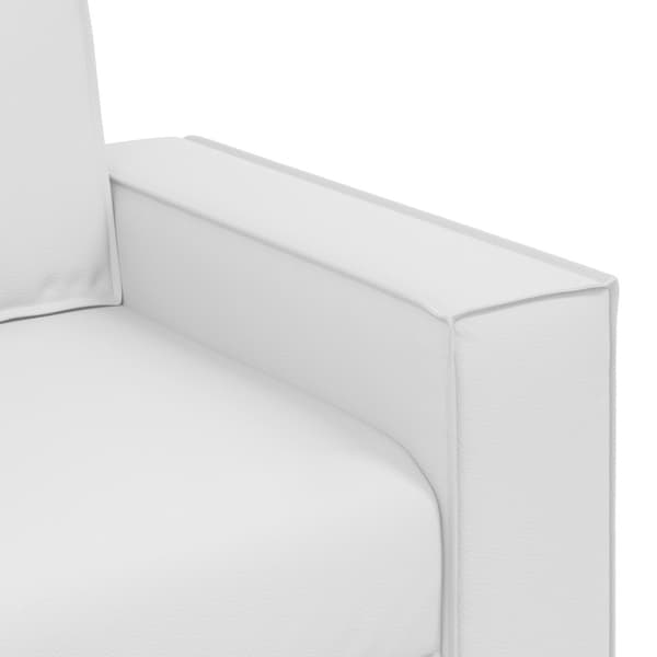 Tvåsitssoffa Vit 160 cm Konstläder