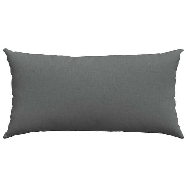 Sofakuddar 2 pcs Mörkgrå 80 x 40 cm tyg