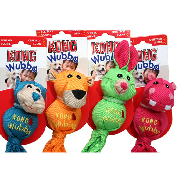 Hundleksak Kong Wubba Mix small 22x5,5cm