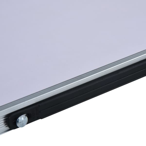 Hopfällbart campingbord vit aluminium 60x40 cm
