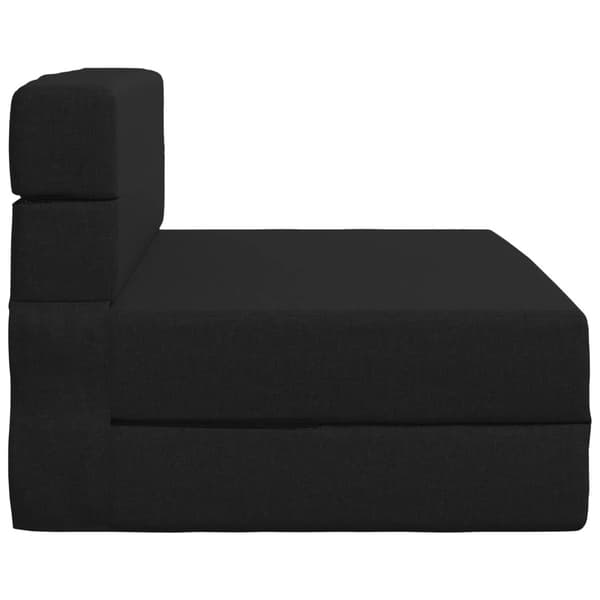 Fällbar Soffbed Svart 70 x 72 x 60 cm Tyg