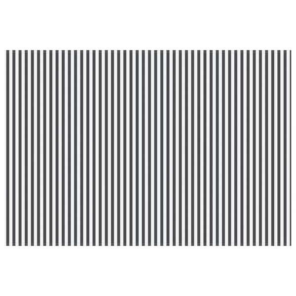 Markisväv Antracit och vitt 400 × 350 cm Polyester