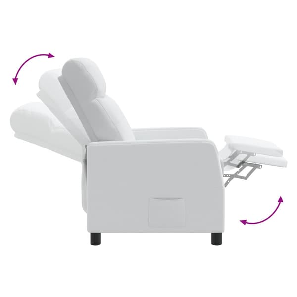 Recliner Vit Tyg