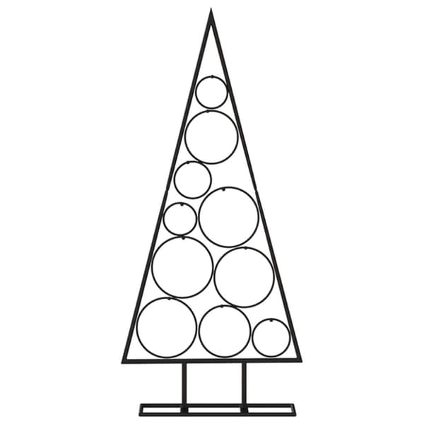 Julgran i metall svart 90 cm