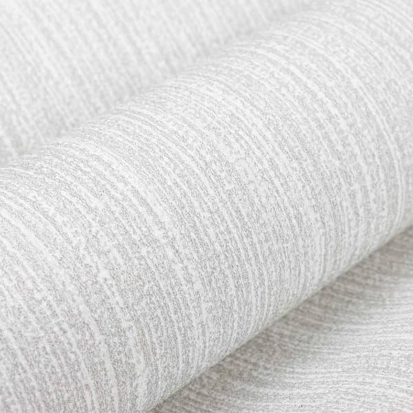 3D Solid Tapet Randig Ljusgrå 10 x 0,53 m Non-woven tyg