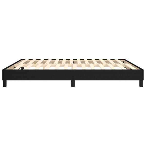 Boxspring-sängram svart 180x200 cm tyg